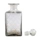 Square Shaped Square Cut Decorative Glass Bottle